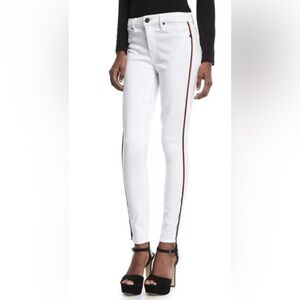 Parker Smith side  tuxedo stripe hem skinny jeans. Worn once.‎ Perfect shape